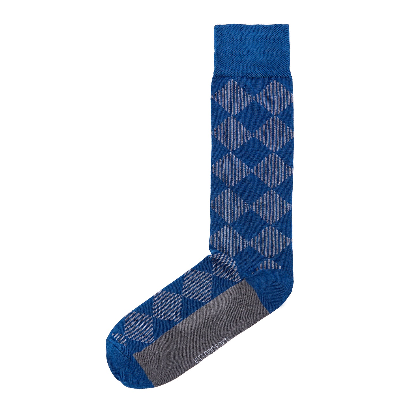 Calcetin de Moda para Caballero con Diseño de Rombos