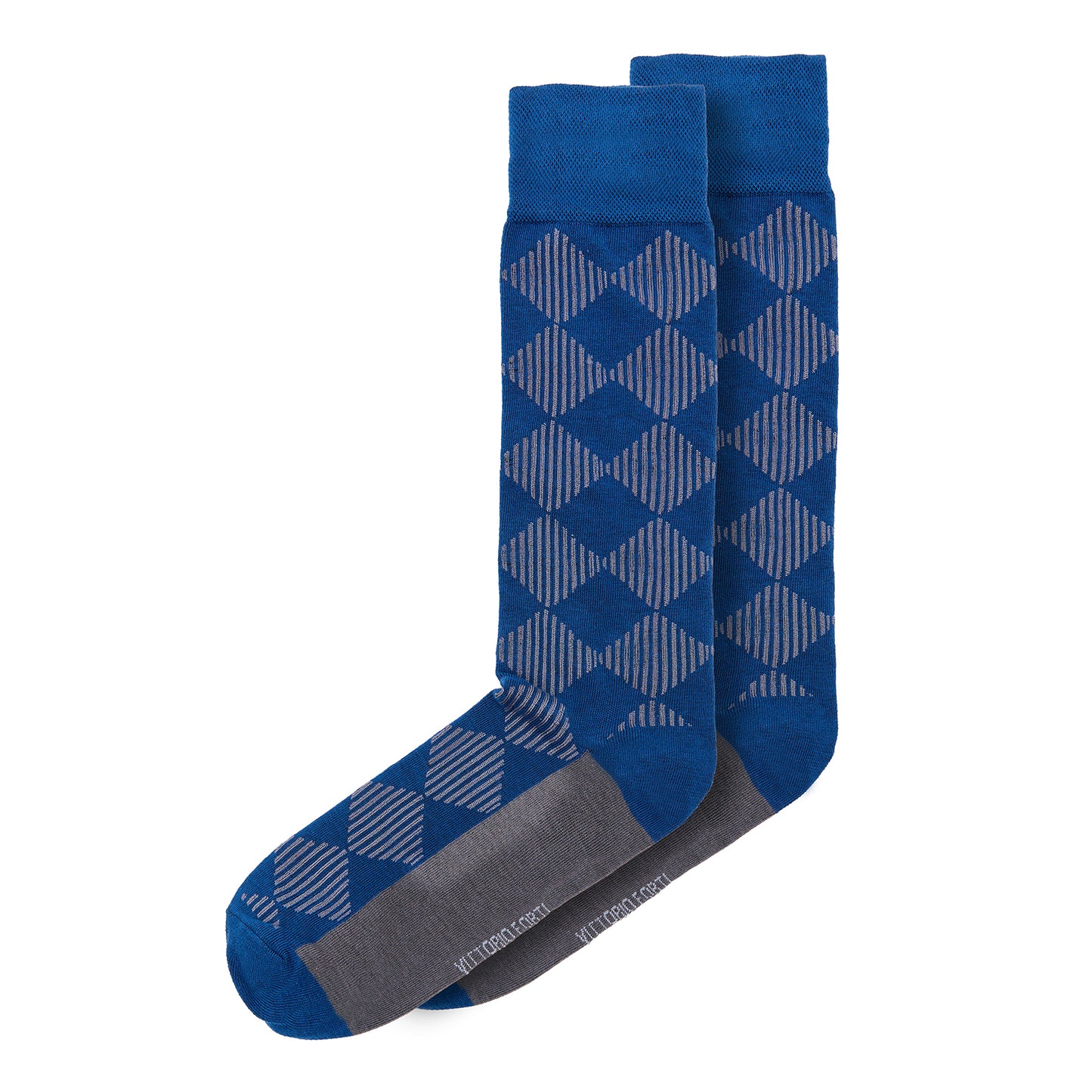 Calcetin de Moda para Caballero con Diseño de Rombos