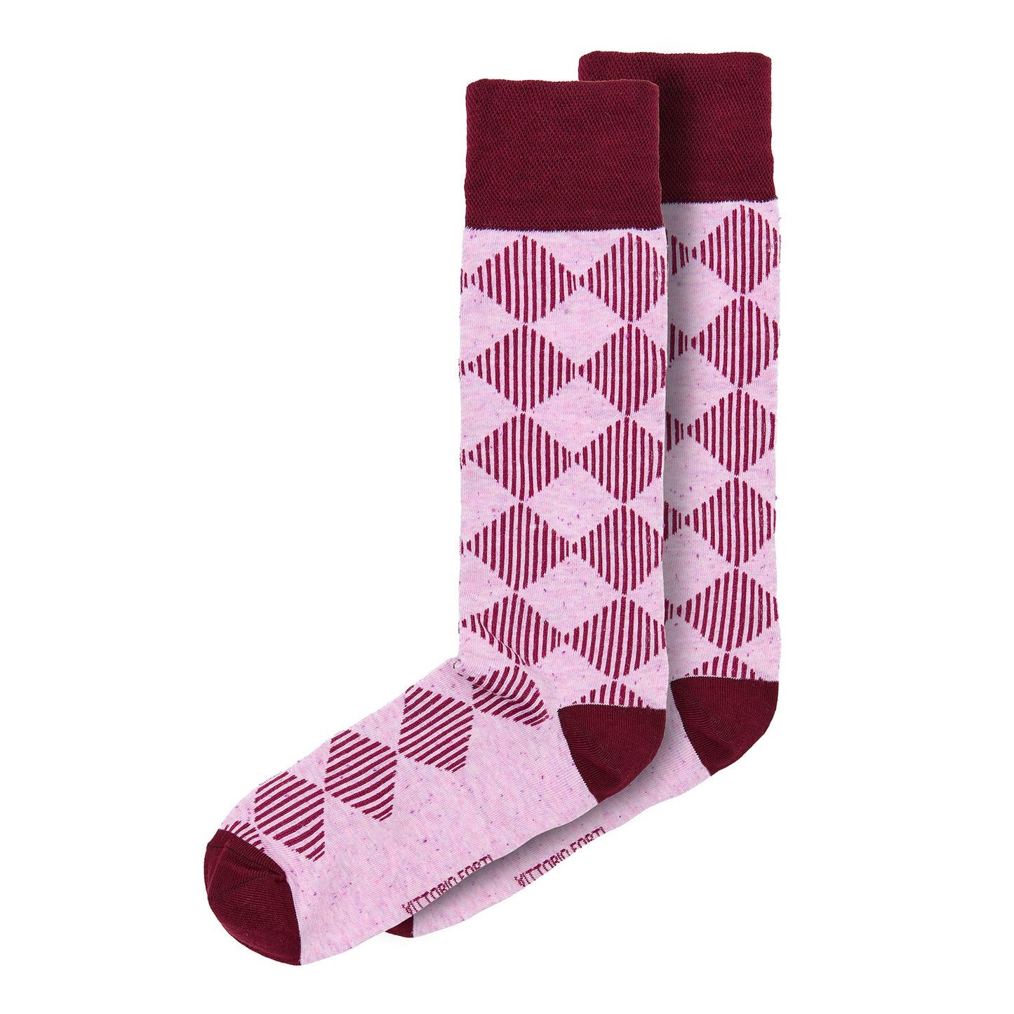 Calcetin de Moda para Caballero con Diseño de Rombos