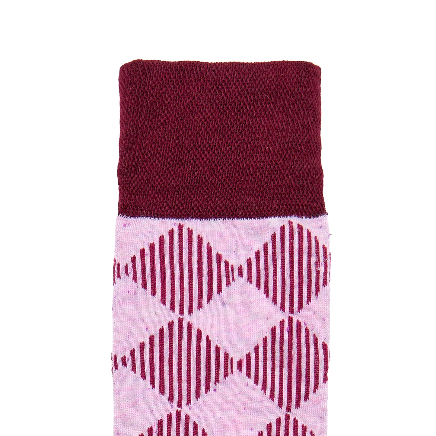 Calcetin de Moda para Caballero con Diseño de Rombos
