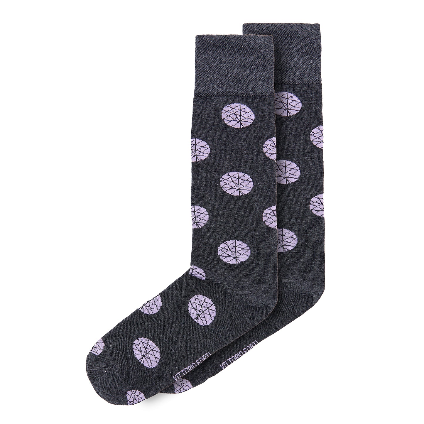 Calcetin de Moda para Caballero con Diseño de Circulos
