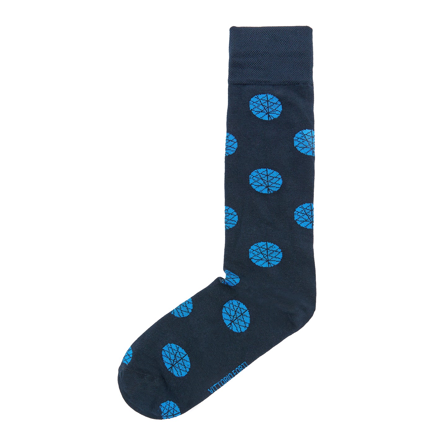 Calcetin de Moda para Caballero con Diseño de Circulos