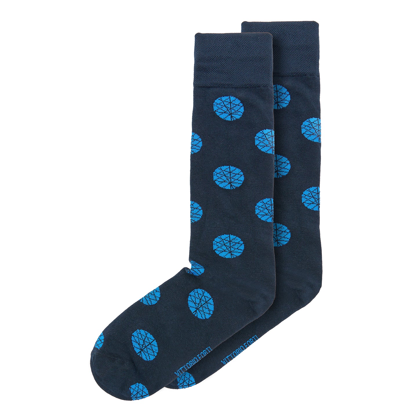 Calcetin de Moda para Caballero con Diseño de Circulos