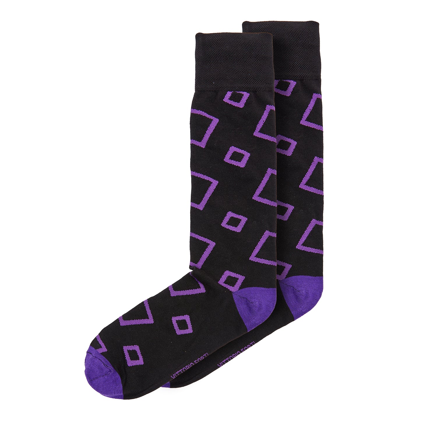 Calcetin de Moda para Caballero con Diseño de Cuadrados
