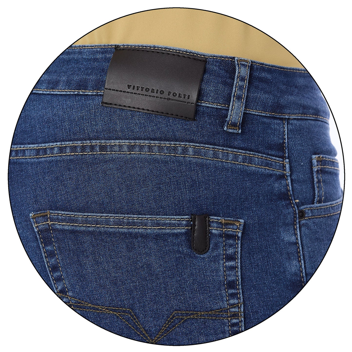 Jeans Regular Fit Para Hombre Stone Medio