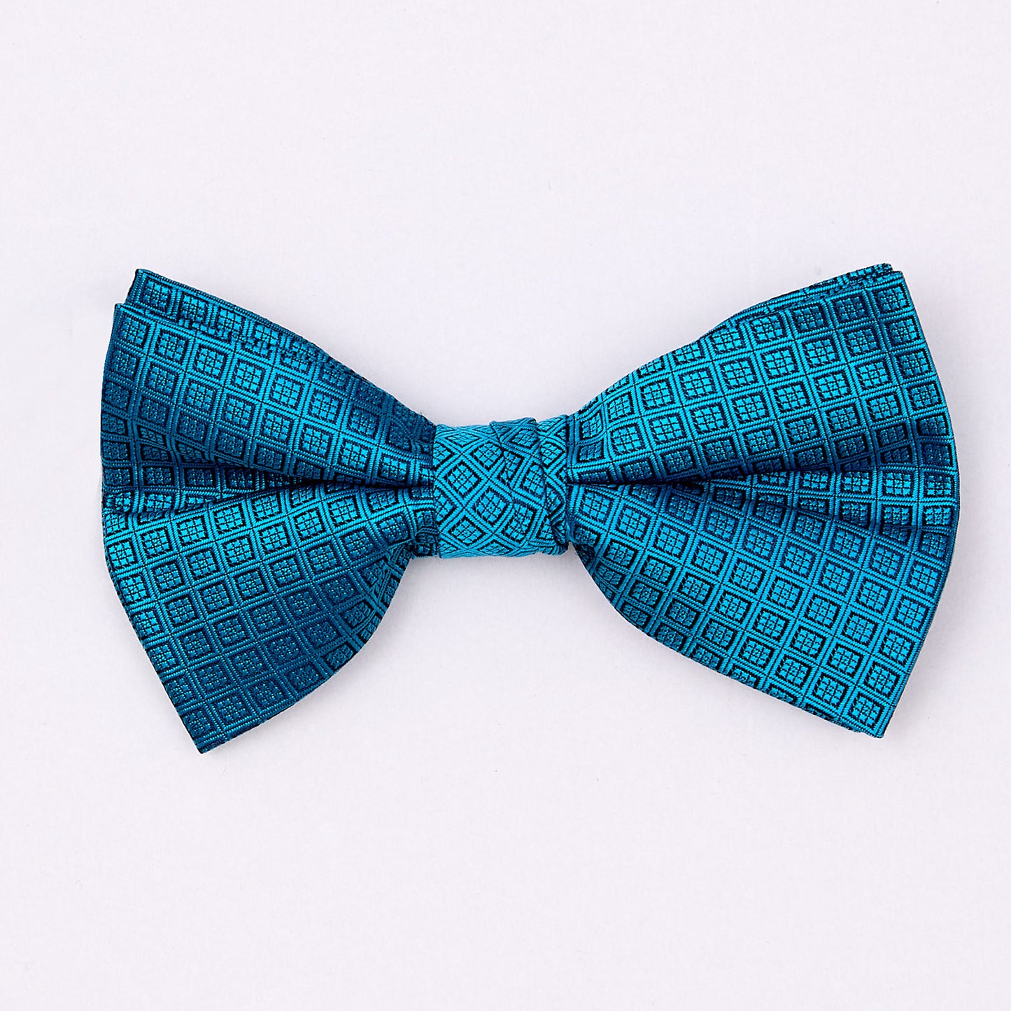 Moño de Moda en Tejido de Jaquard Azul Vittorio Forti