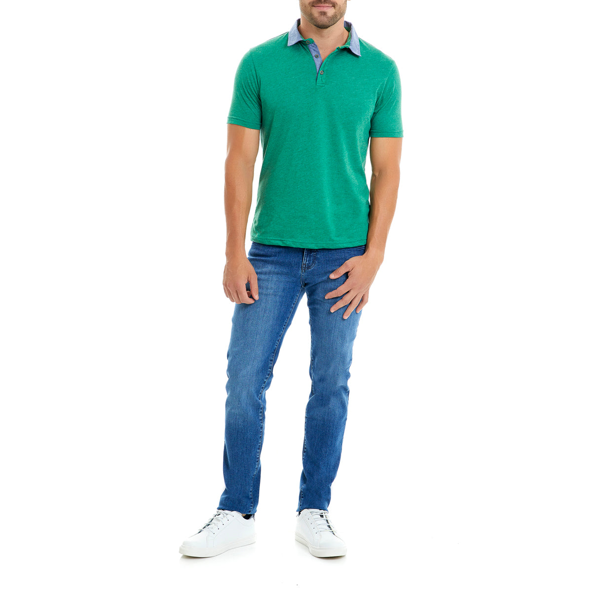 Playera Polo Slim Fit para Hombre Estilo Business Casual