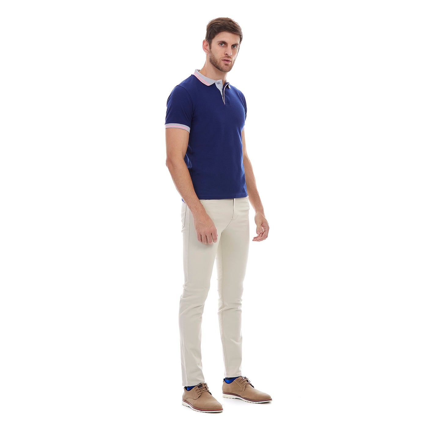 Playera tipo polo business casual Slim Fit