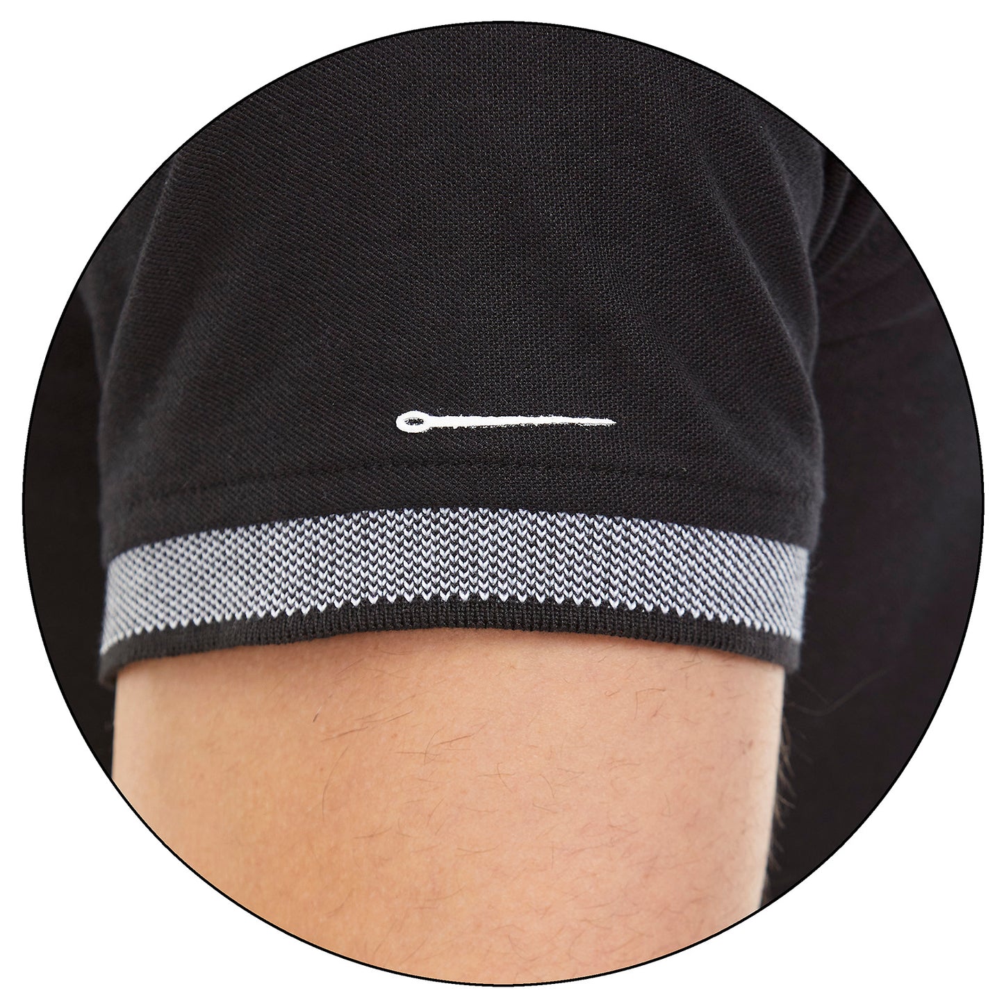 Playera Henley en tejido piqué Slim Fit