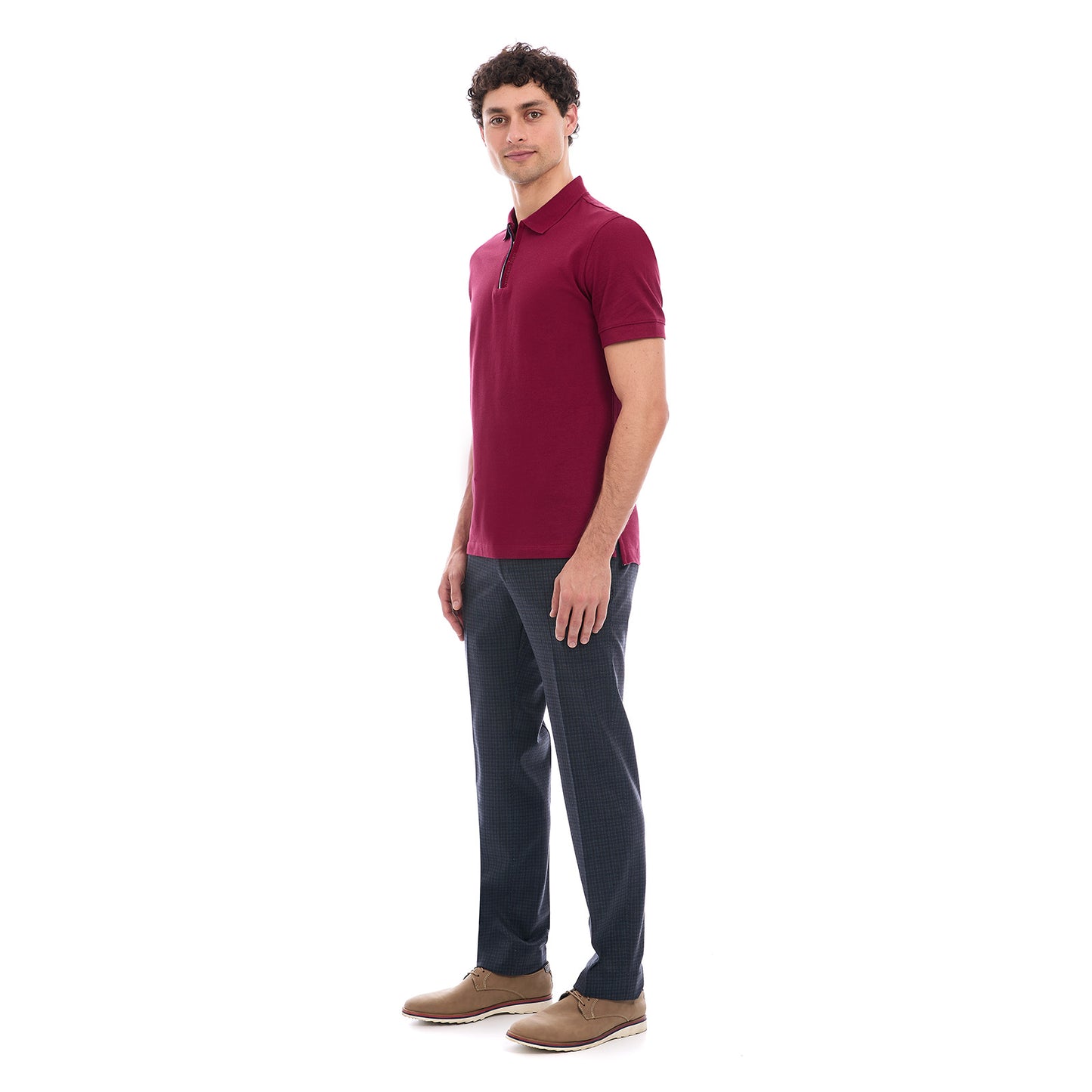 Playera tipo polo business casual para hombre