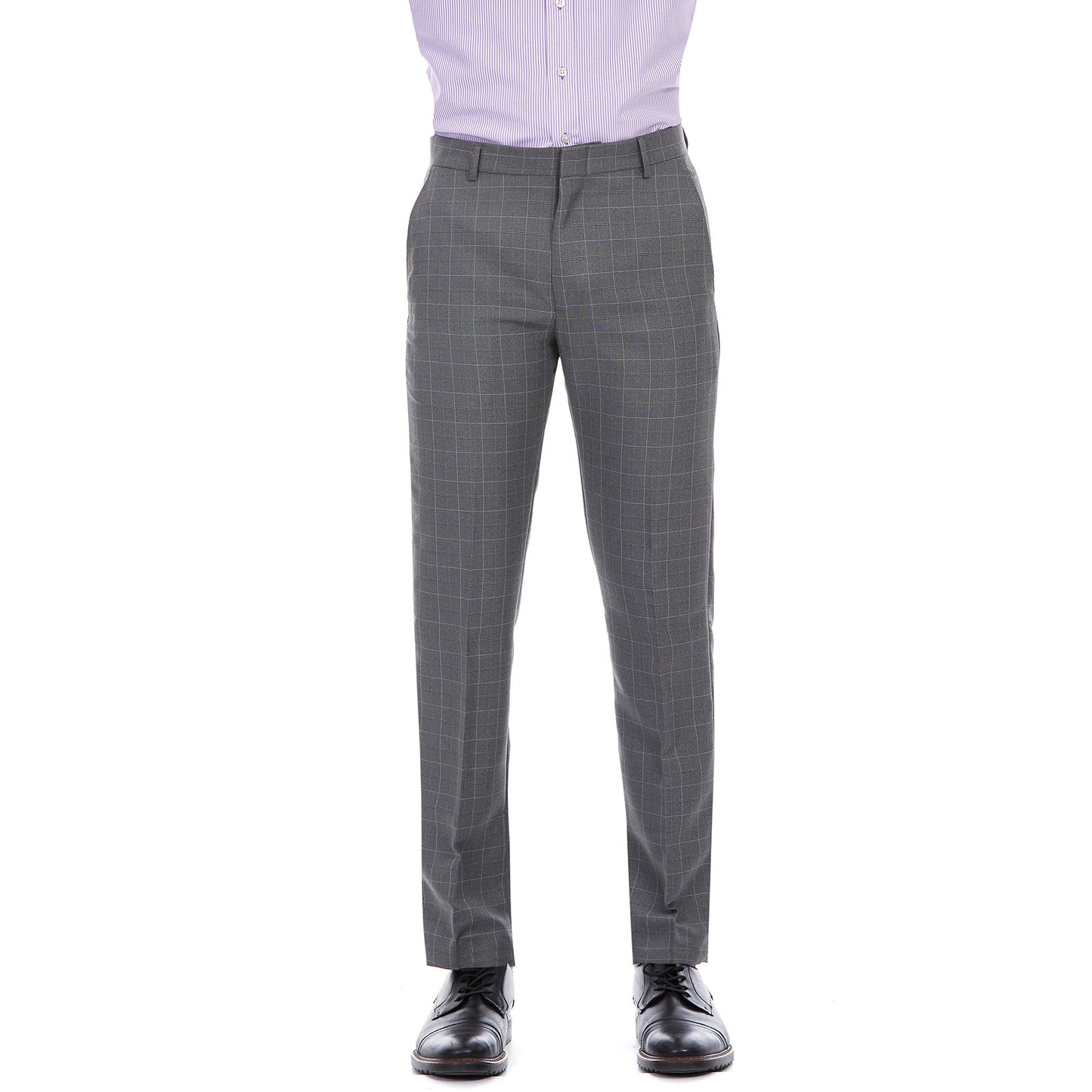 Pantalón separates en tejido a cuadros Slim Fit