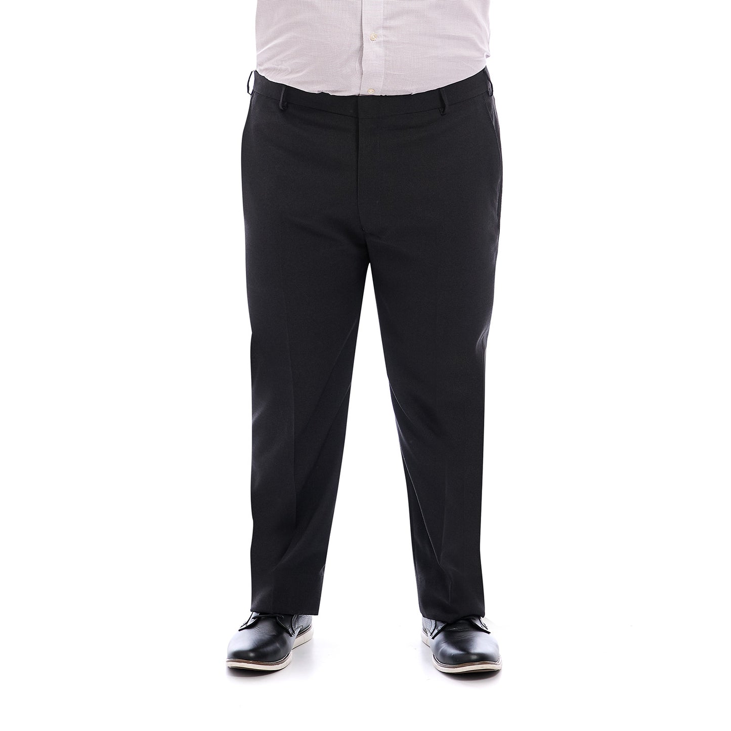 Pantalón Separates Tallas extra en tejido a cuadros gris Oxford