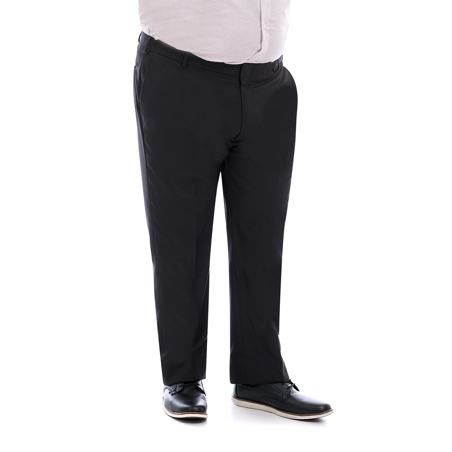 Pantalón Separates Tallas extra en tejido a cuadros gris Oxford