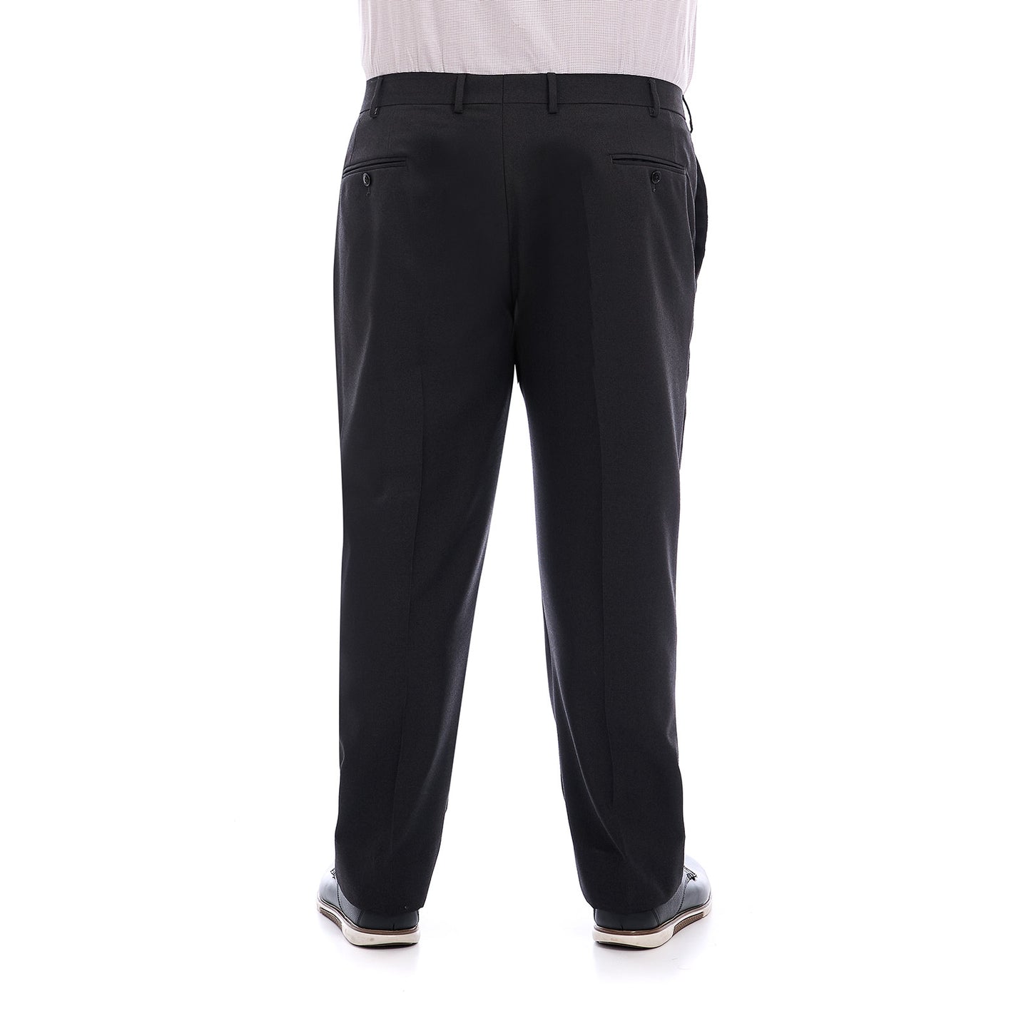 Pantalón Separates Tallas extra en tejido a cuadros gris Oxford