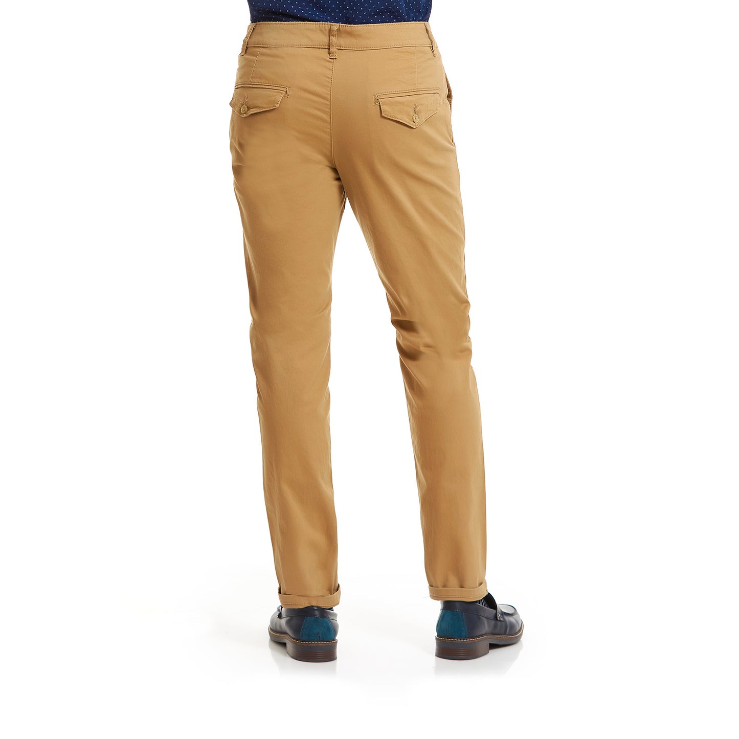 Pantalon Casual Slim Fit en Tejido Liso