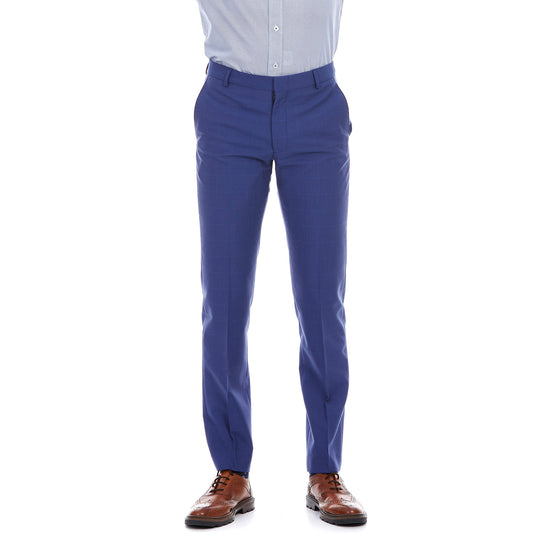 Pantalon separates en tejido a cuadros Slim Fit