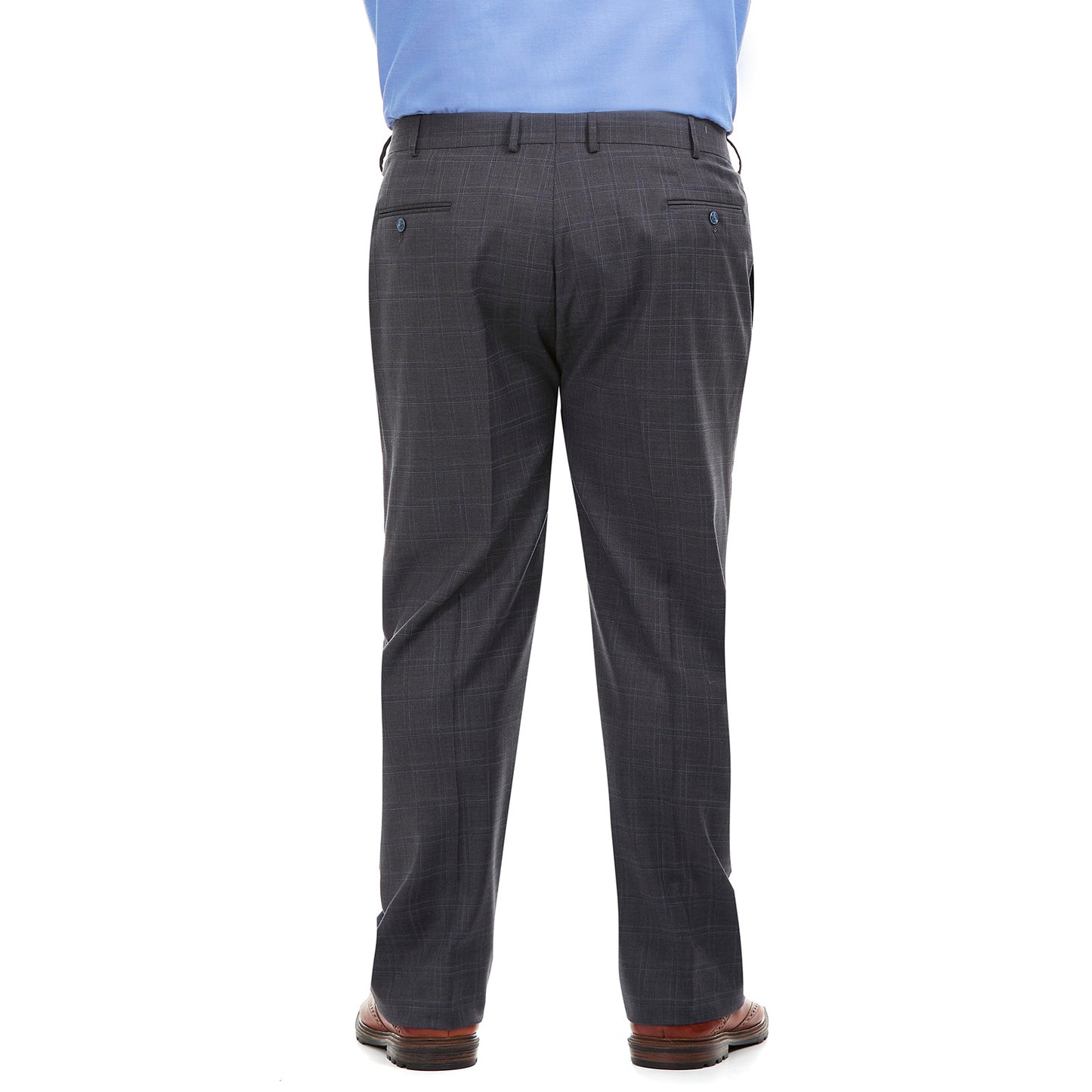 Pantalón separates Tallas Extra en tejido a cuadros