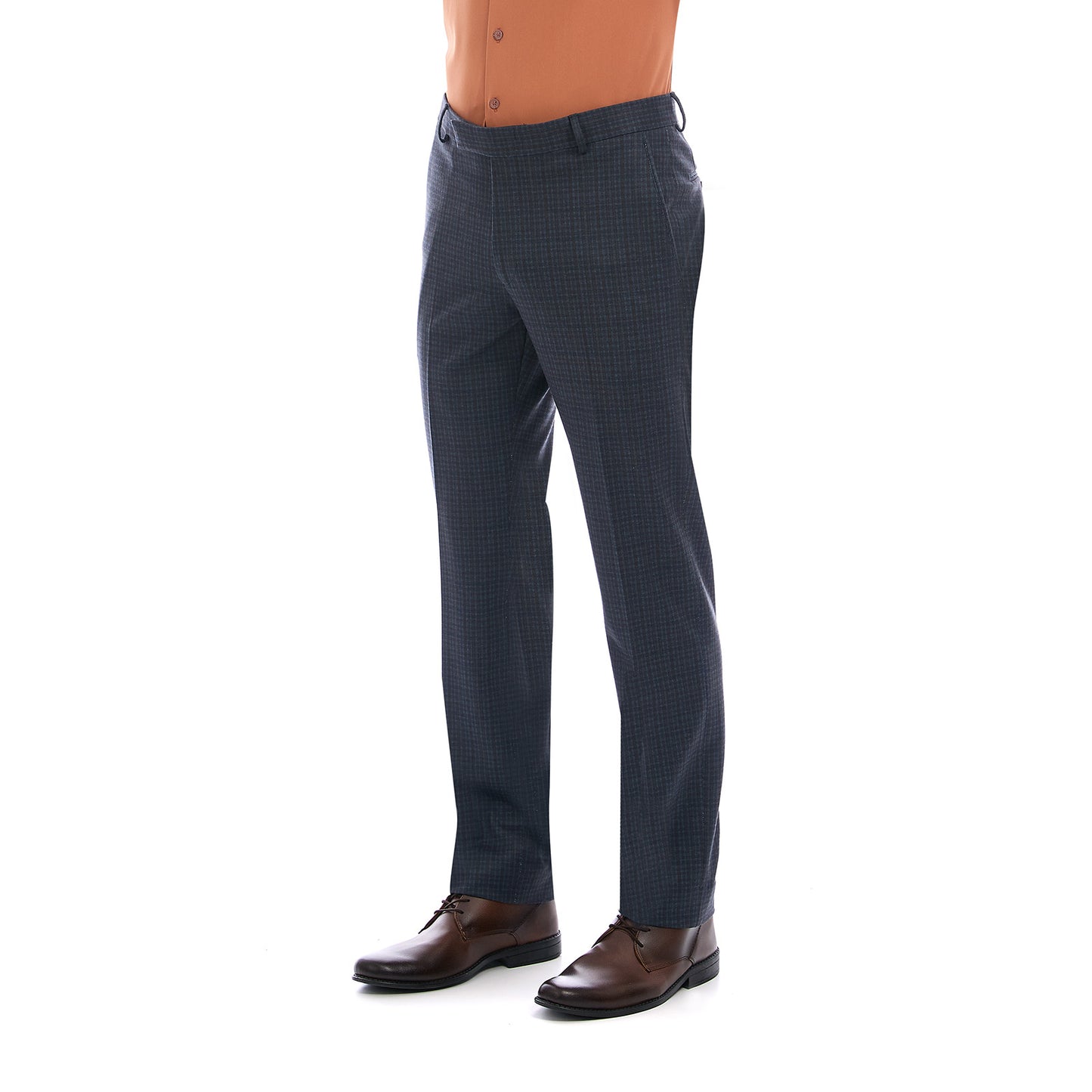 Pantalón Separates Slim Fit Corte Recto A Cuadros