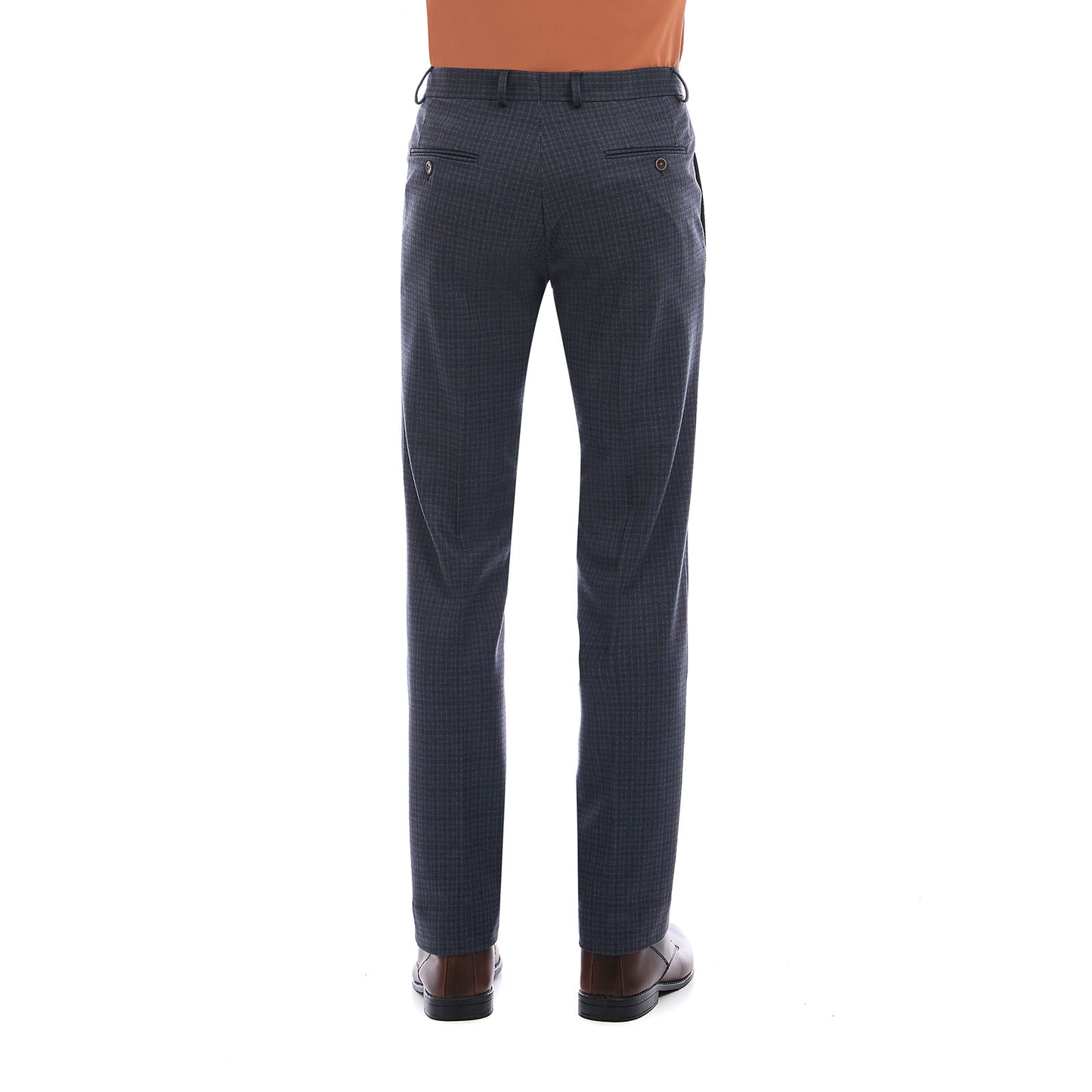 Pantalón Separates Slim Fit Corte Recto A Cuadros