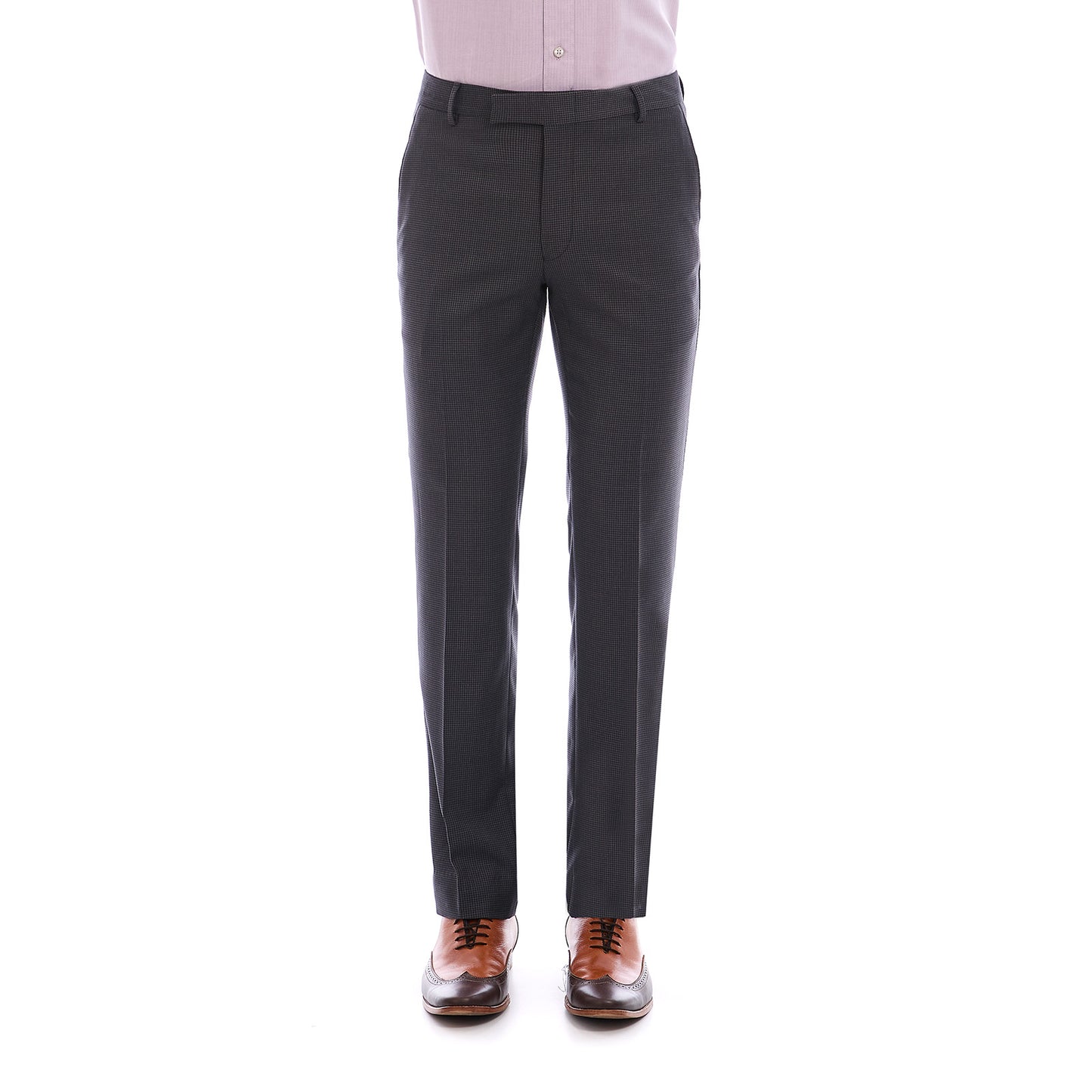 Pantalón Separates Slim Fit Corte Recto Tejido A Mini CuadrosVittorio Forti