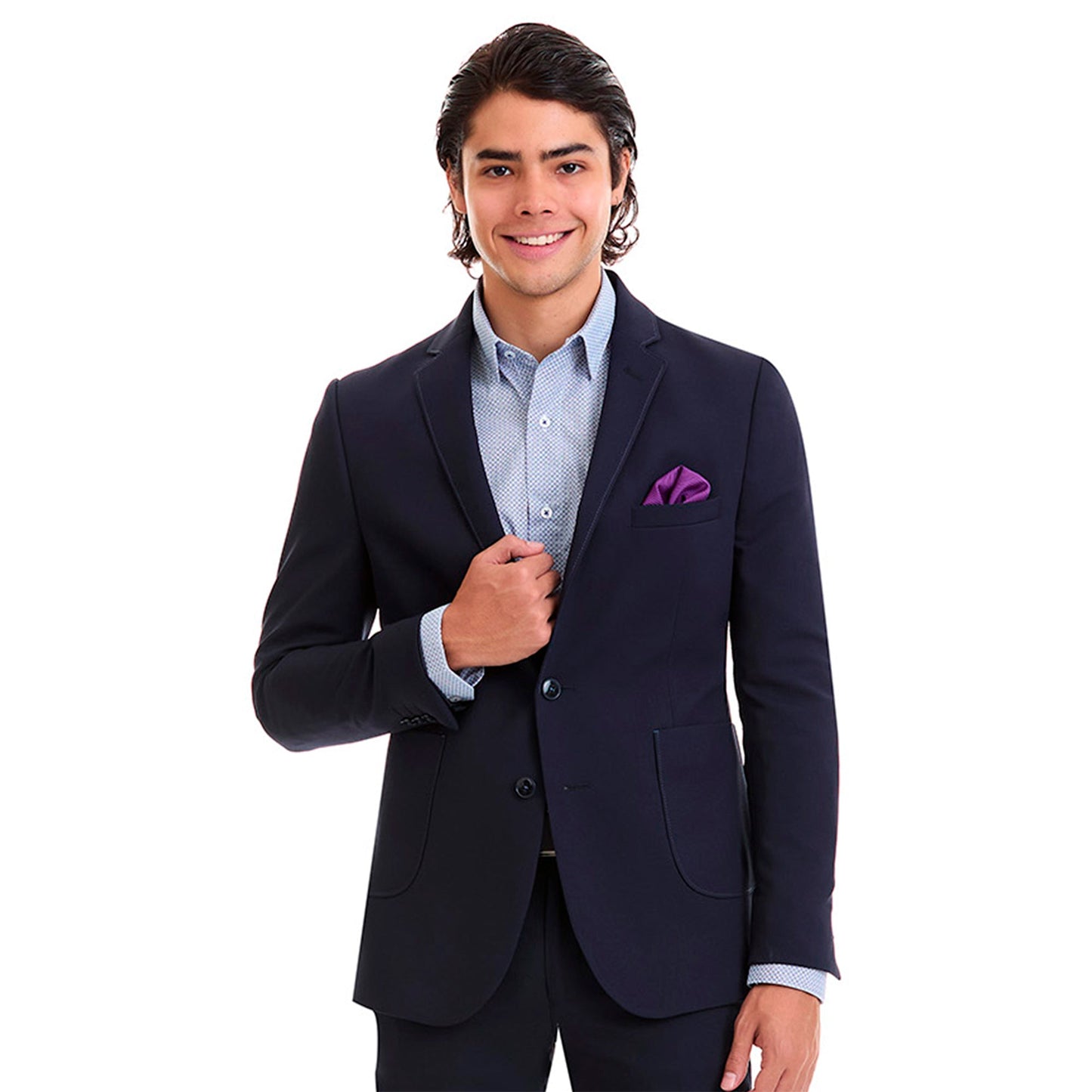 Saco separates en tejido liso Slim Fit