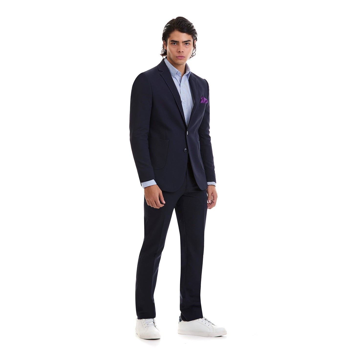 Saco separates en tejido liso Slim Fit