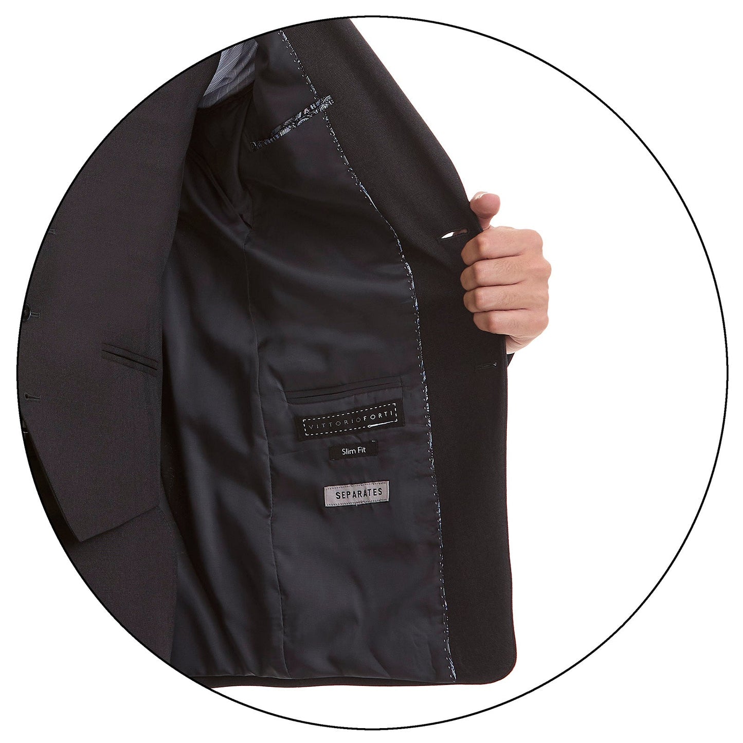 Saco Separates Fit Slim en tejido a cuadros