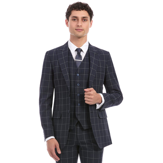 Saco Separates Slim Fit Para Caballero En Tejido A Cuadros