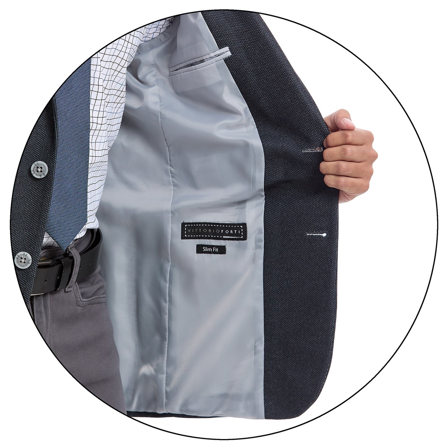 Saco Casual Para Hombre Slim Fit En Tejido Liso