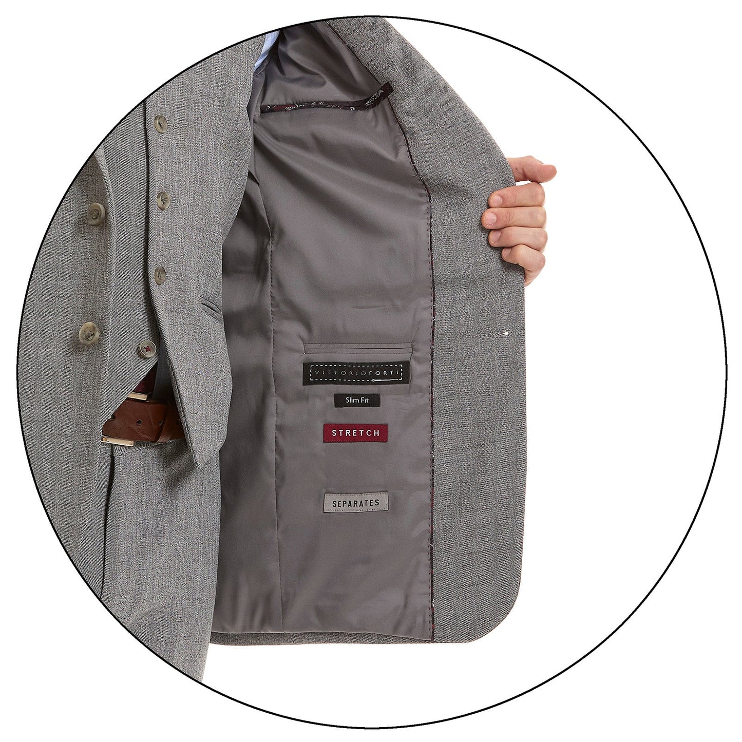 Saco Separates Para Hombre Fit Slim Liso