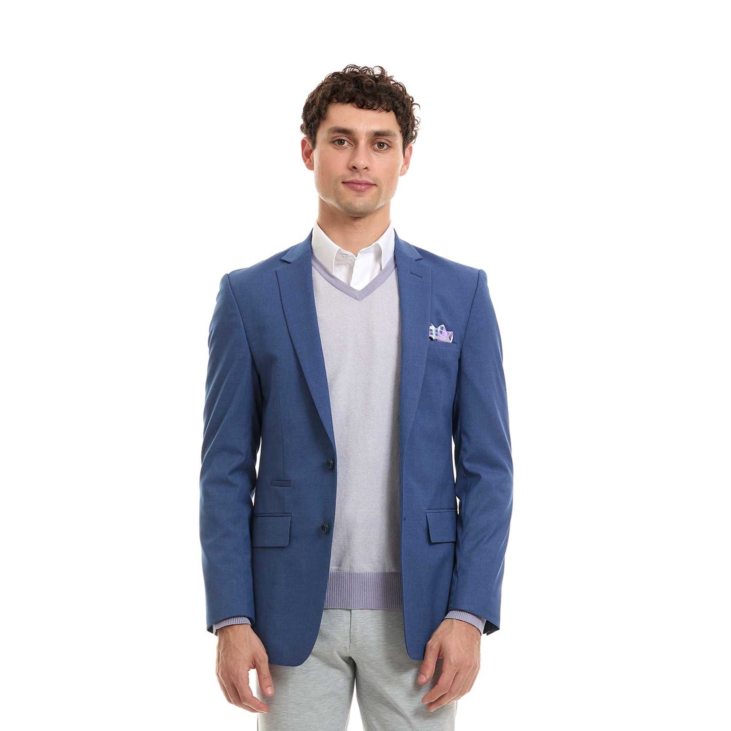 Saco Business Casual Slim Fit en Tejido Liso