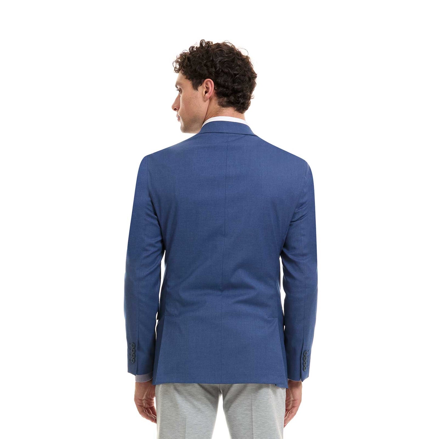 Saco Business Casual Desestructurado Fit Slim en tejido liso