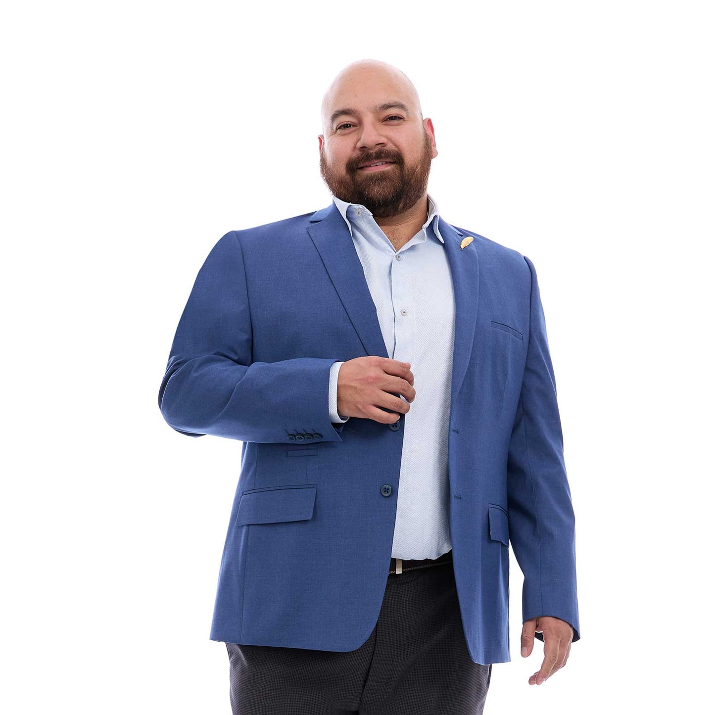 Saco Business Casual Caballero Tallas Extras en Tejido Liso