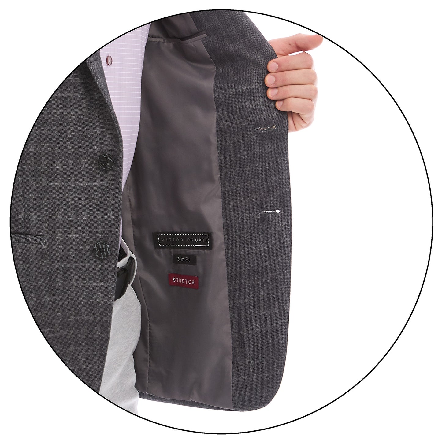 Saco Business Casual Para Caballero Slim Fit A Cuadros