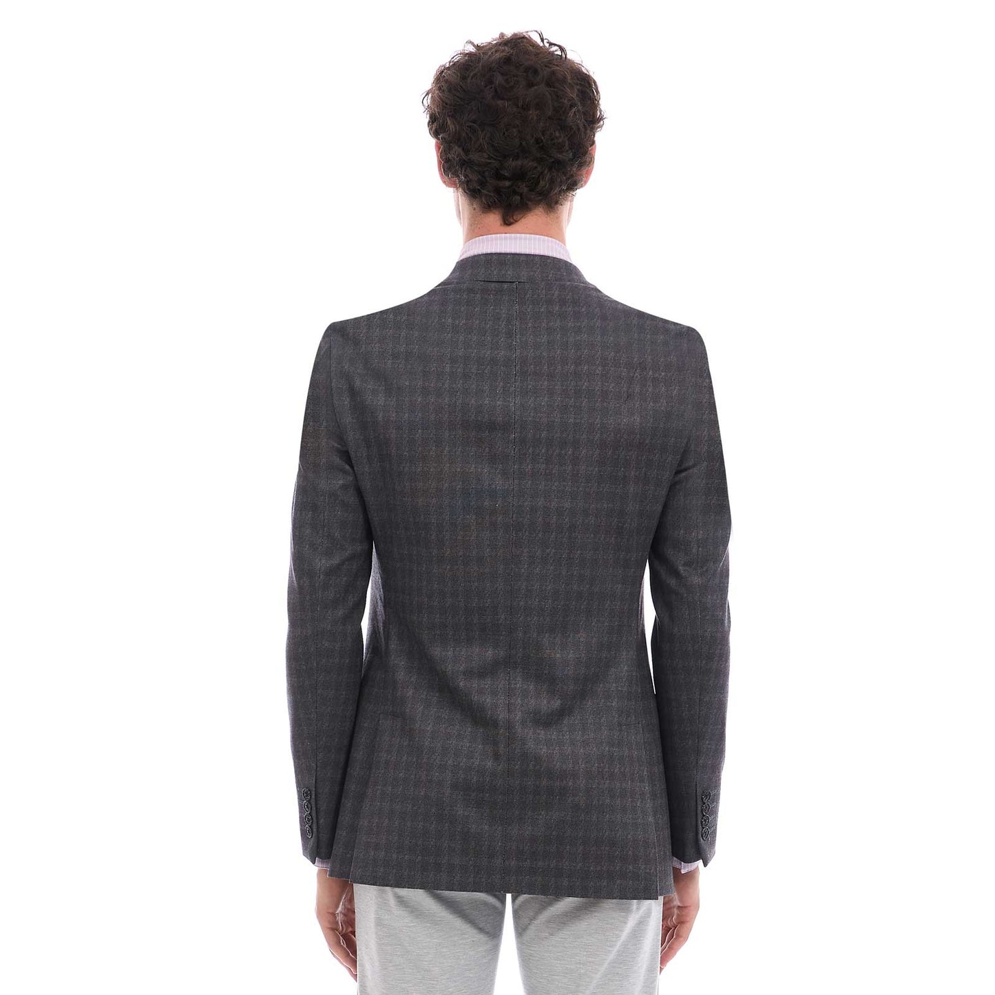 Saco Business Casual Para Caballero Slim Fit A Cuadros