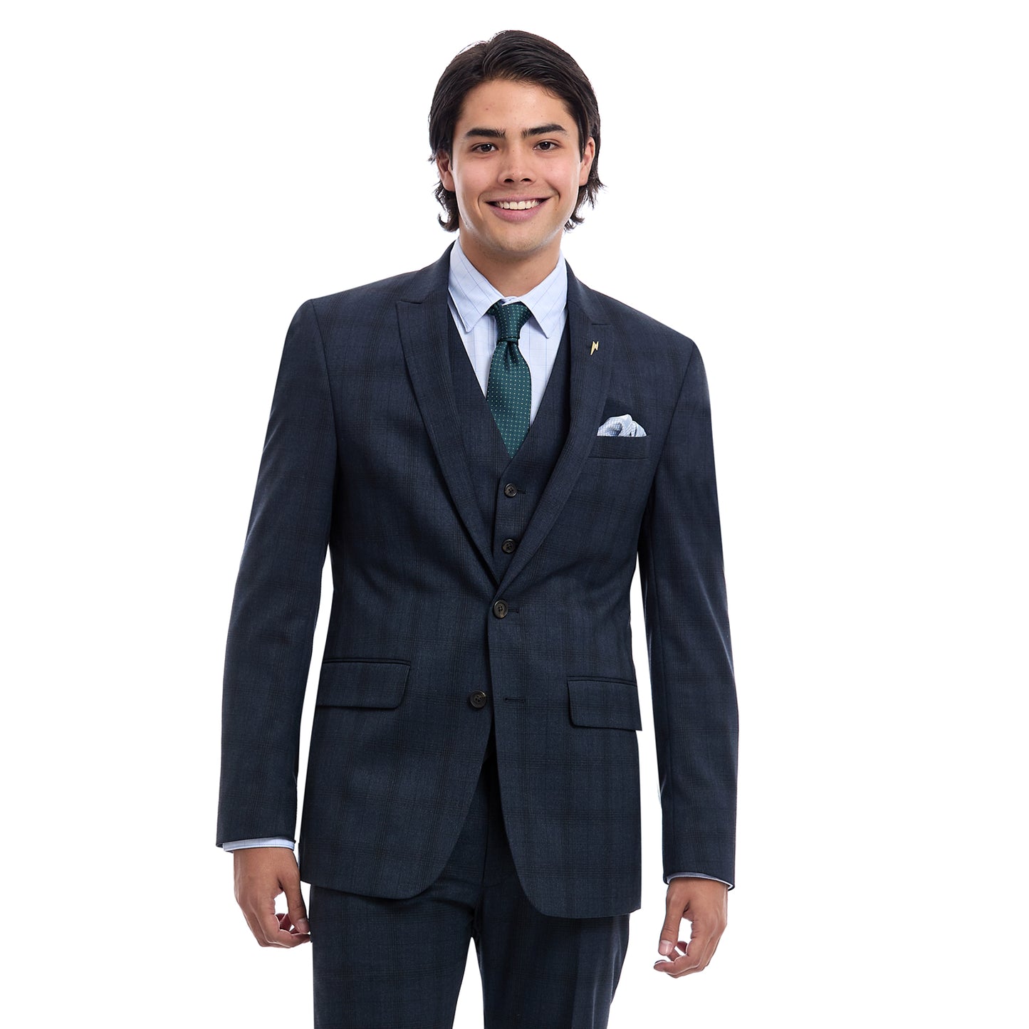 Saco Para Hombre Separates Fit Slim en tejido a cuadros azul marino