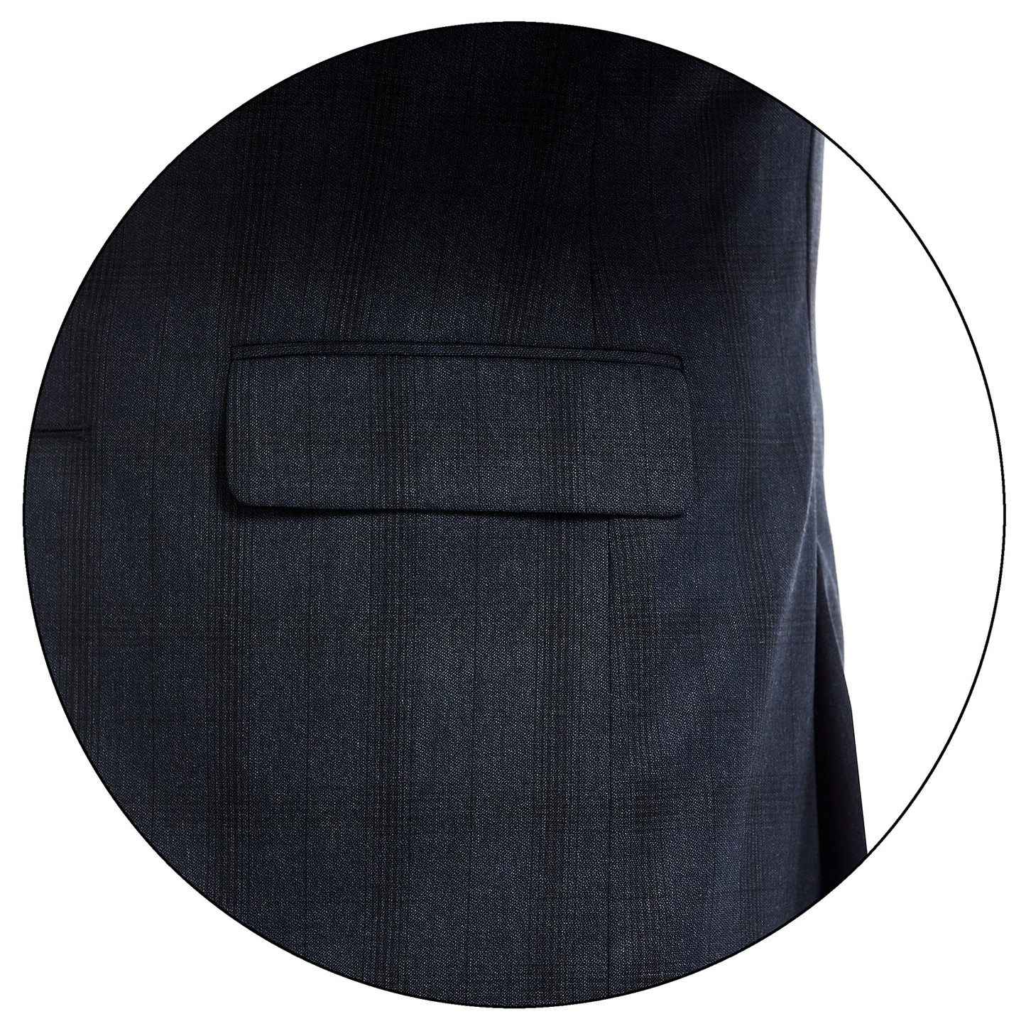 Saco Para Hombre Separates Fit Slim en tejido a cuadros azul marino