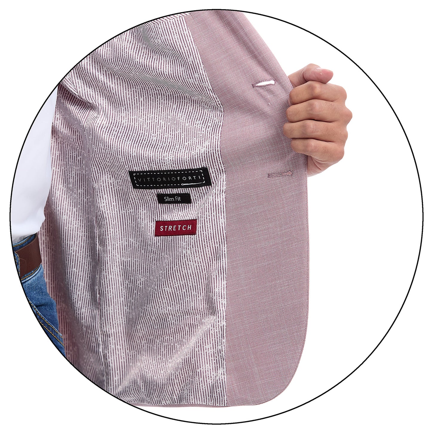 Saco casual para caballero Fit slim Liso Vittorio Forti