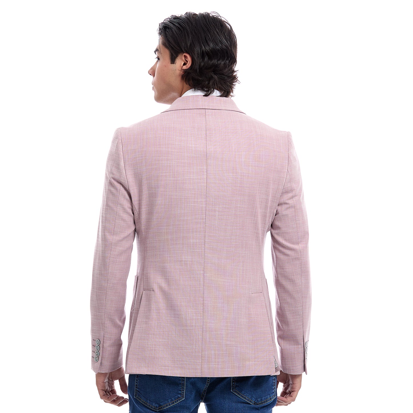 Saco casual para caballero Fit slim Liso Vittorio Forti
