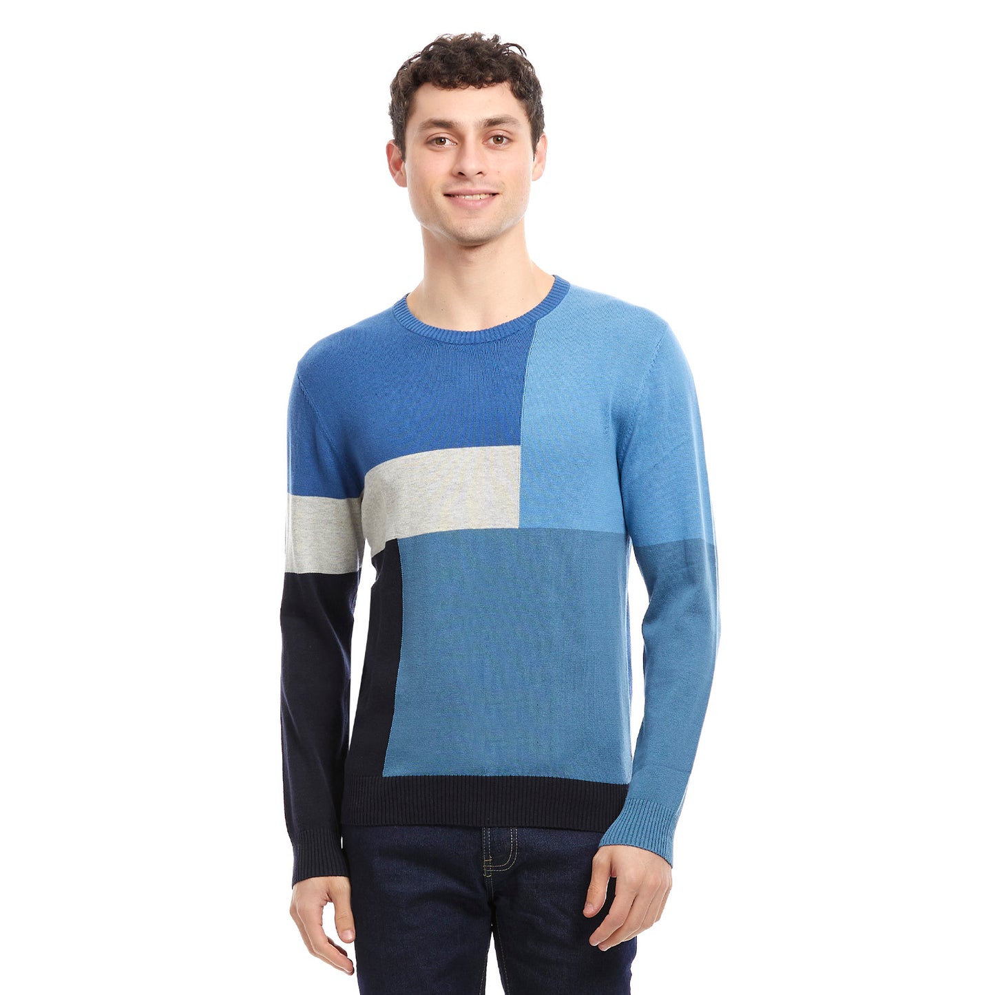 Sueter Casual Cuello Redondo Cerrado Slim Fit