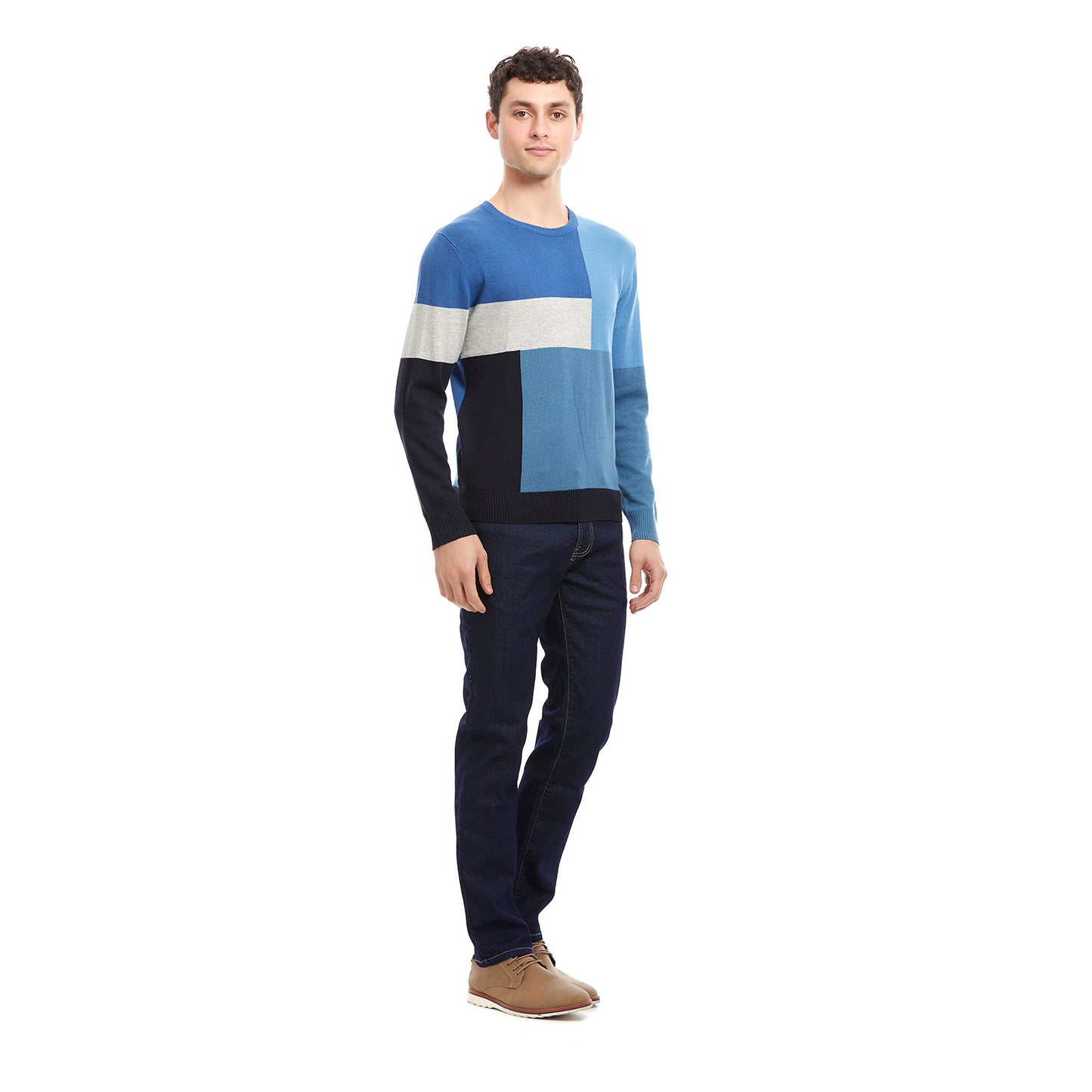 Sueter Casual Cuello Redondo Cerrado Slim Fit