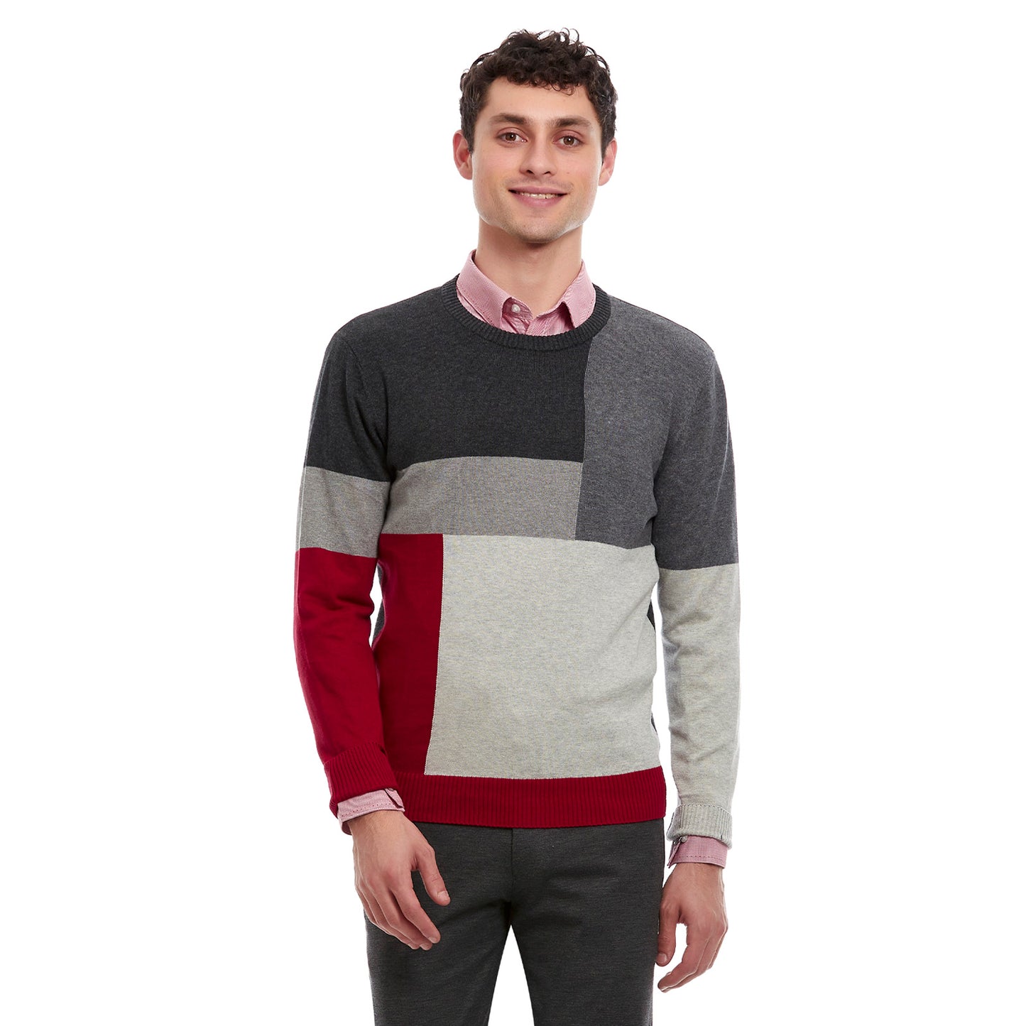 Sueter Casual Cuello Redondo Cerrado Slim Fit