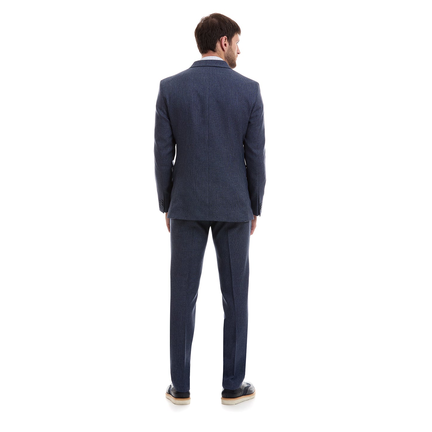 Traje Slim Fit Vittorio Forti Solapa de Pico 2 Botones