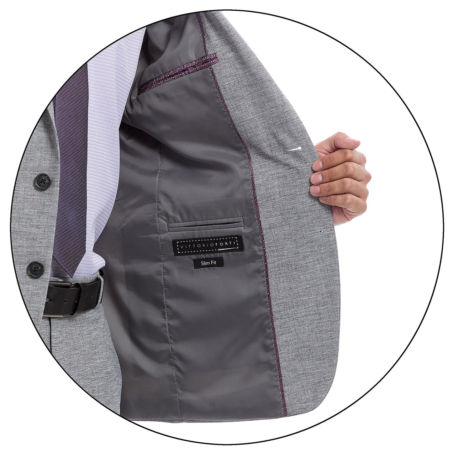 Traje para caballero Fit Slim en tejido liso