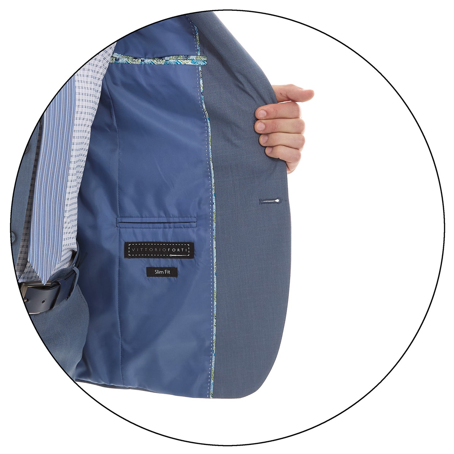 Traje Recto Dos Botones Fit Slim Liso
