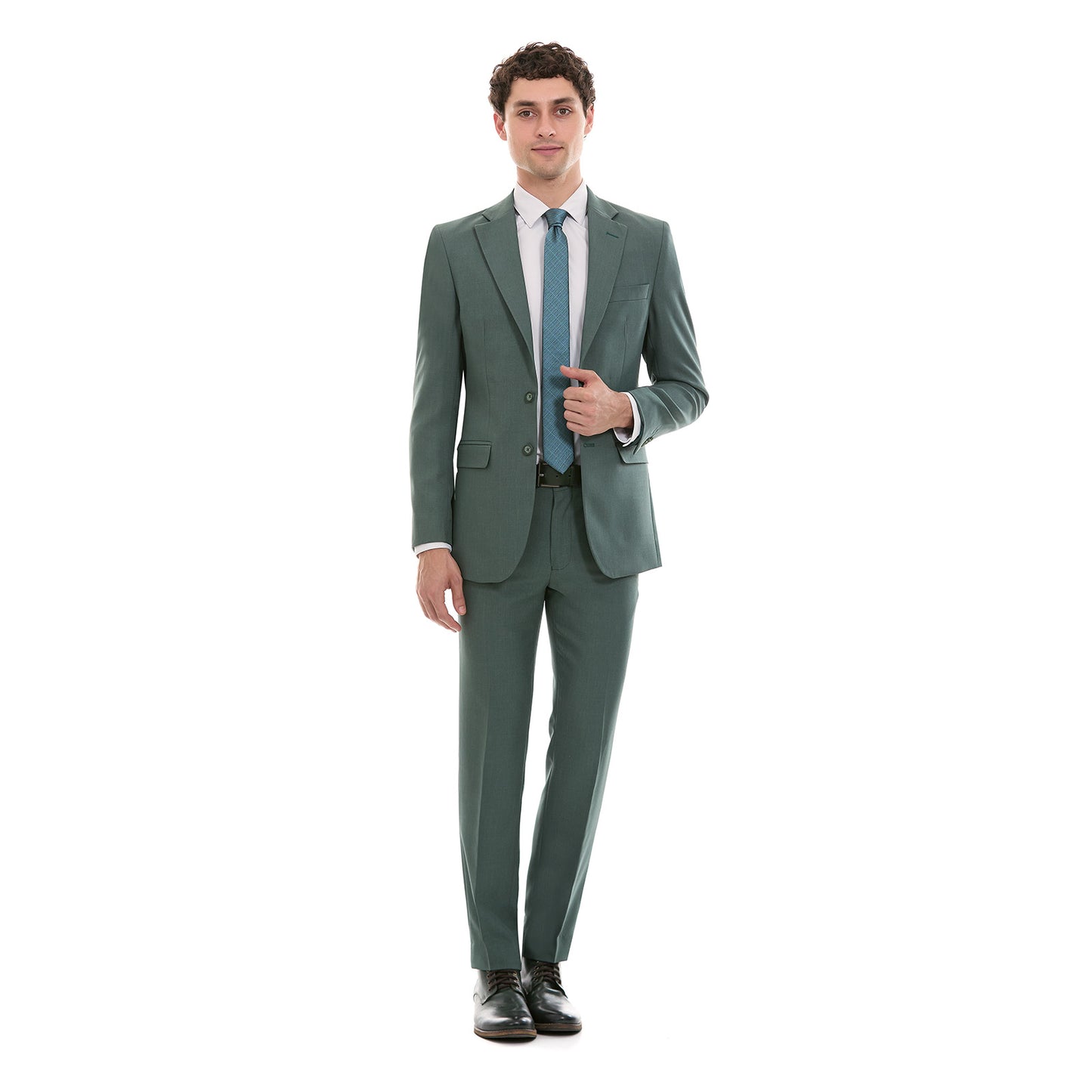 Traje Recto Dos Botones Fit Slim Liso