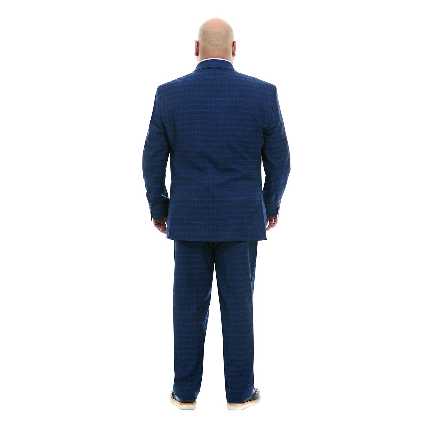 Traje recto Para Hombre Tallas extra Tejido A Cuadros