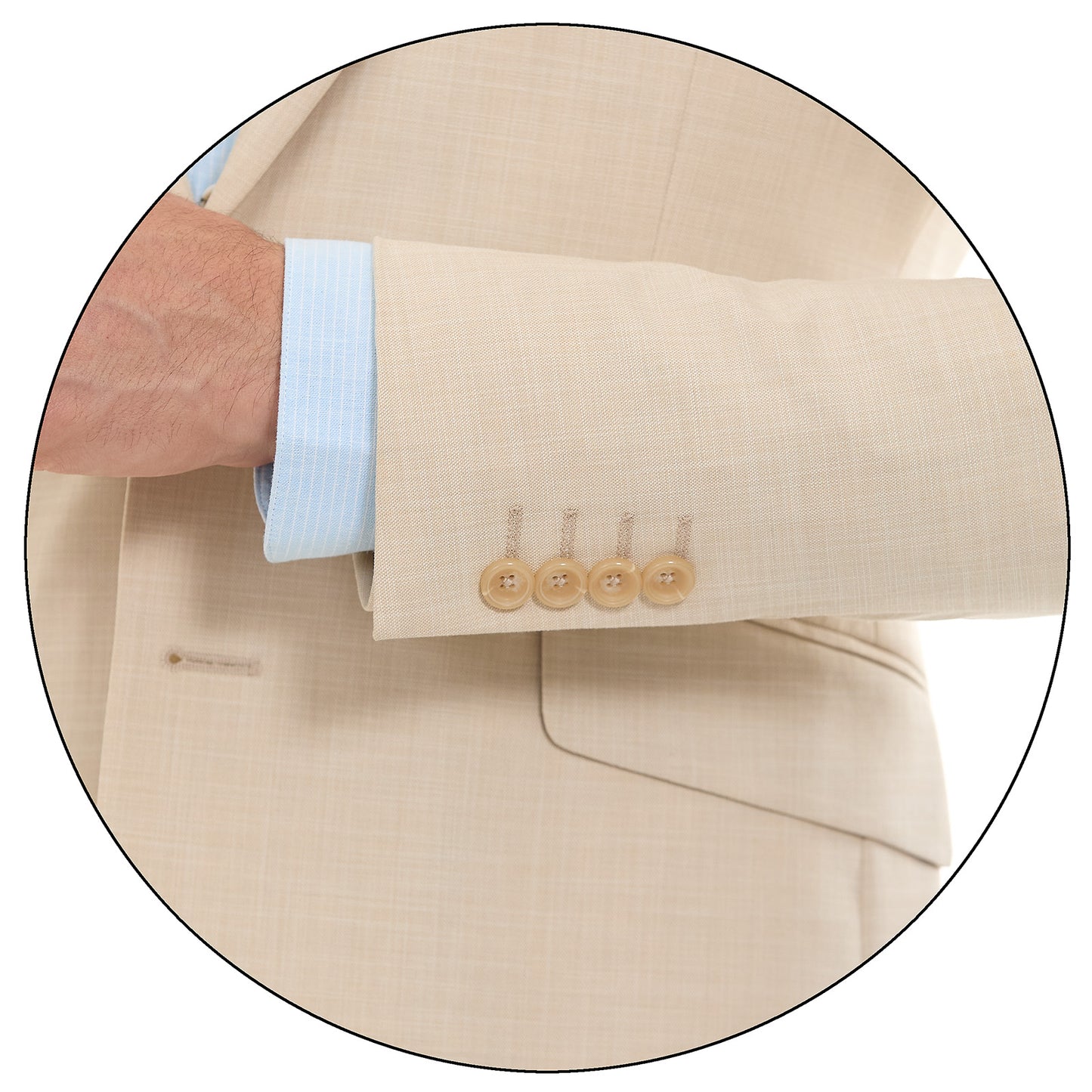 Traje para caballero Recto Dos Botones Tejido Liso Slim Fit