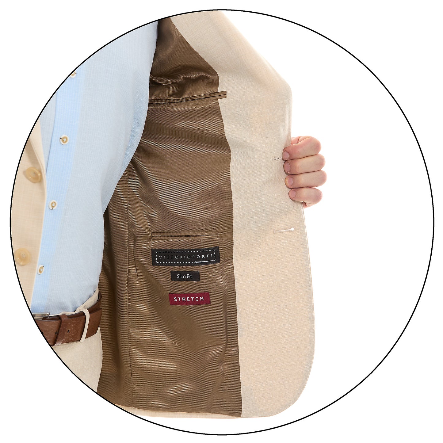 Traje para caballero Recto Dos Botones Tejido Liso Slim Fit