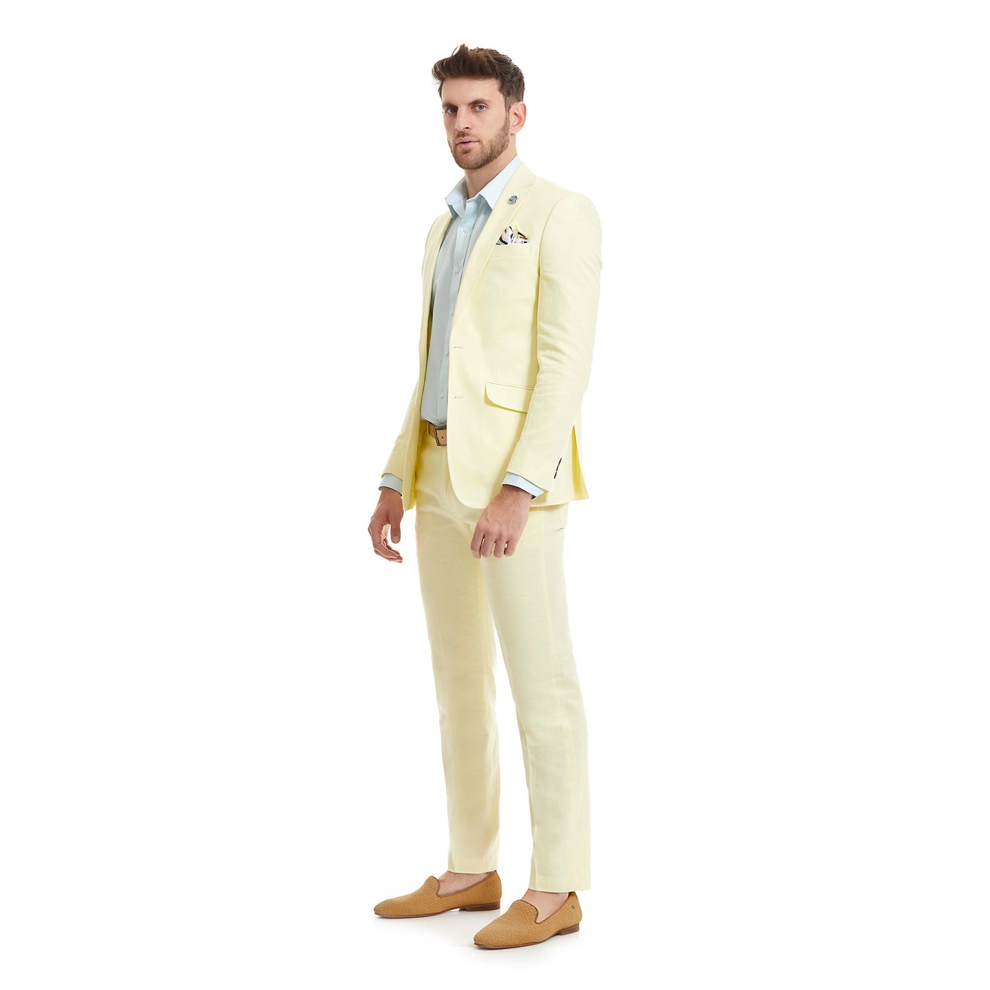 Traje Para Caballero Slim Fit Recto en tejido Liso